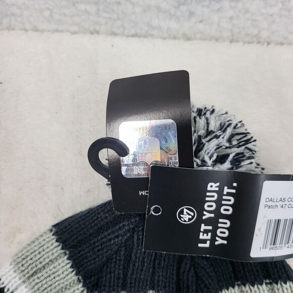 NFL Dallas Cowboys Hone Patch 47 cuff knit navy beanie NWT - Picture 3 of 4